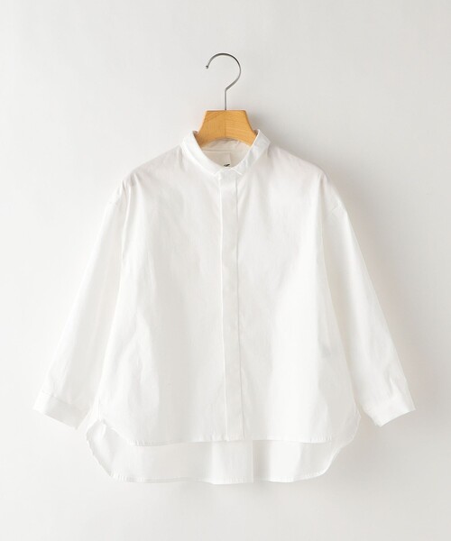 SHIPS（シップス）の「MOUN TEN.:110～140cm / ストレッチ ポプリン ビッグ シャツ（シャツ/ブラウス・キッズ・ホワイト・110/125/140）」の7枚目の写真