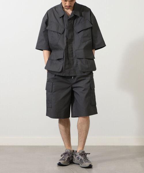 BeAMS DOT（ビームスドット）の「【WEB限定】BeAMS DOT / BDU ショートスリーブ シャツ（シャツ/ブラウス・メンズ・チャコールグレー/オリーブ・MEDIUM/LARGE）」の15枚目の写真