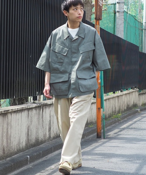 BeAMS DOT（ビームスドット）の「【WEB限定】BeAMS DOT / BDU ショートスリーブ シャツ（シャツ/ブラウス・メンズ・チャコールグレー/オリーブ・MEDIUM/LARGE）」の17枚目の写真