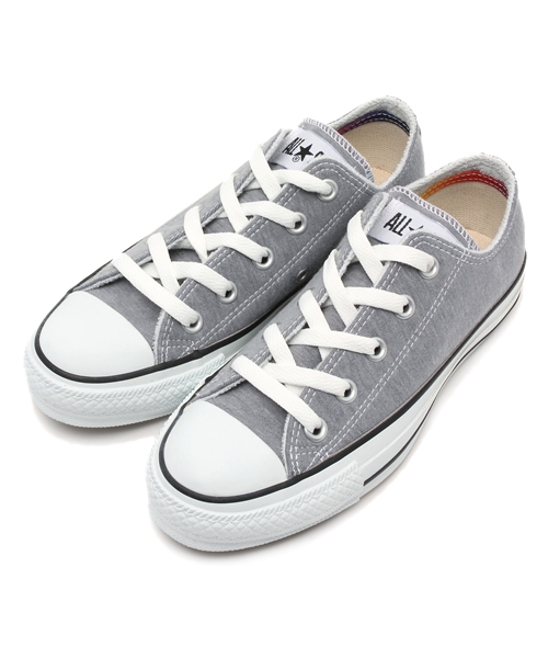 CONVERSE(コンバース)の「ALL STAR BLEACHEDSWEAT OX / オールスター ブリーチドスウェット OX(スニーカー・レディース・オレンジ/ターコイズブルー/グレー・7.5/10.5/5.5/5/3.5/4.5/7/6/8/3/4/6.5/8.5/9/9.5)」の1枚目の写真