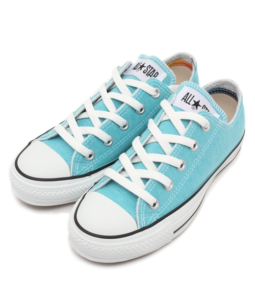 CONVERSE(コンバース)の「ALL STAR BLEACHEDSWEAT OX / オールスター ブリーチドスウェット OX(スニーカー・レディース・オレンジ/ターコイズブルー/グレー・7.5/10.5/5.5/5/3.5/4.5/7/6/8/3/4/6.5/8.5/9/9.5)」の2枚目の写真