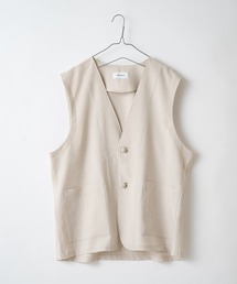 WHIMSIC | 【WHIMSIC】ノーカラーベスト(ベスト)