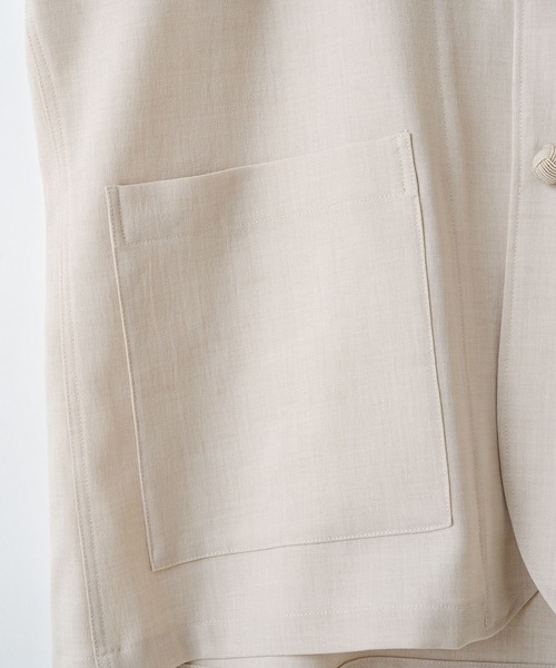 WHIMSIC（ウィムジック）の「【WHIMSIC】ノーカラーベスト（ベスト・レディース・ブラック/アイボリー・FREE）」の8枚目の写真