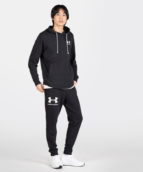 UNDER ARMOUR(アンダーアーマー)の「UAライバルテリー フーディー 〈レフトチェスト〉(トレーニング/メンズ)(スウェット・メンズ・ブラック/ライトグレー・S/M/3XL/XXL/L/XL)」の10枚目の写真