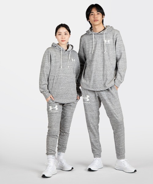 UNDER ARMOUR(アンダーアーマー)の「UAライバルテリー フーディー 〈レフトチェスト〉(トレーニング/メンズ)(スウェット・メンズ・ブラック/ライトグレー・S/M/3XL/XXL/L/XL)」の7枚目の写真