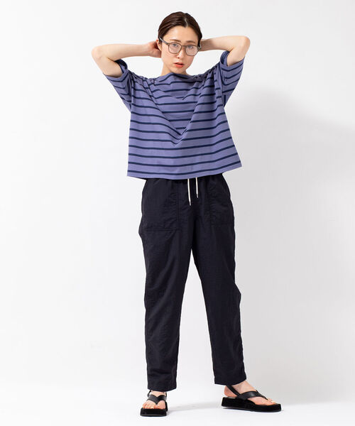 NOLLEY’S（ノーリーズ）の「【WEB限定サイズあり】ナイロン撥水タフタベイカーパンツ（その他パンツ・レディース・ブルー/ホワイト/ブラック/オレンジ/ライトグリーン・40/38/36）」の7枚目の写真