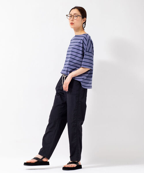 NOLLEY’S（ノーリーズ）の「【WEB限定サイズあり】ナイロン撥水タフタベイカーパンツ（その他パンツ・レディース・ブルー/ホワイト/ブラック/オレンジ/ライトグリーン・40/38/36）」の8枚目の写真