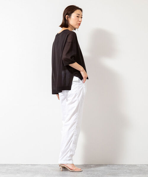 NOLLEY’S（ノーリーズ）の「【WEB限定サイズあり】ナイロン撥水タフタベイカーパンツ（その他パンツ・レディース・ブルー/ホワイト/ブラック/オレンジ/ライトグリーン・40/38/36）」の10枚目の写真