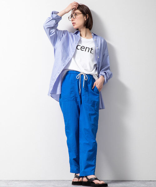 NOLLEY’S（ノーリーズ）の「【WEB限定サイズあり】ナイロン撥水タフタベイカーパンツ（その他パンツ・レディース・ブルー/ホワイト/ブラック/オレンジ/ライトグリーン・40/38/36）」の22枚目の写真