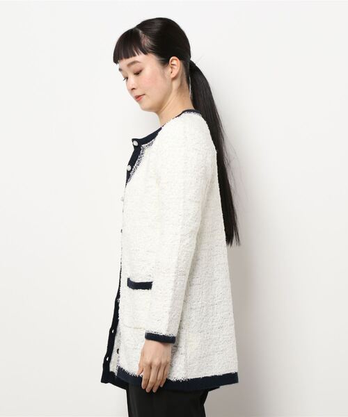 MISCH MASCH♡大人可愛い装飾釦ツイード調ジャケット MISCH MASCH（ミッシュマッシュ）の「装飾釦ツイード調