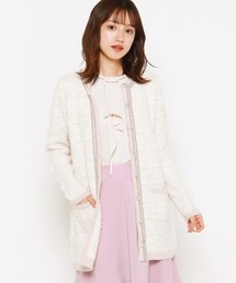 MISCH MASCH♡大人可愛い装飾釦ツイード調ジャケット MISCH MASCH（ミッシュマッシュ）の「装飾釦ツイード調