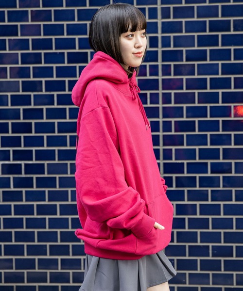 ISTKUNST（イストクンスト）の「【UNISEX】ISTKUNST／BEAR&SMILEYフーディー 2275759（パーカー・レディース・ライトグレー/ネイビー/チャコール/ホワイト/ピンク・MEDIUM/LARGE/SMALL）」の9枚目の写真