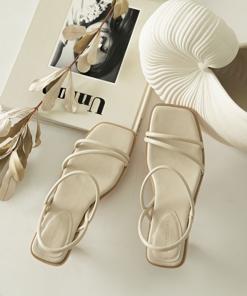 rectangle（レクタングル）の「ストラップサンダル（サンダル・レディース・グリーン/ベージュ/ブラック・LARGE/MEDIUM/SMALL）」の6枚目の写真