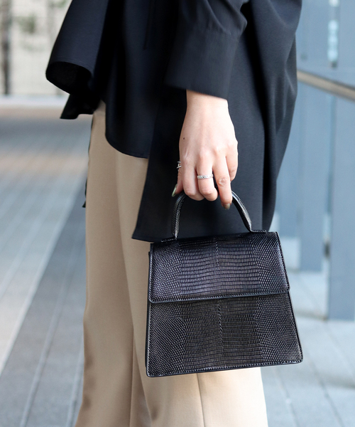 Simplicite（サンプリシテ）の「リザードBAG◆（ショルダーバッグ・レディース・ブラック/アイボリー/キャメル・FREE）」の7枚目の写真