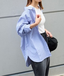 COLONY 2139 | 【新色追加】ストライプ長袖シャツ / カラーストライプビッグシャツ(シャツ/ブラウス)