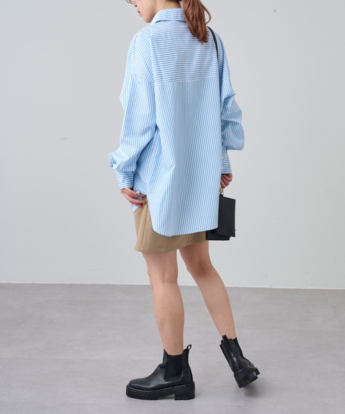 COLONY 2139（コロニートゥーワンスリーナイン）の「【新色追加】ストライプ長袖シャツ / カラーストライプビッグシャツ（シャツ/ブラウス・レディース・ブルー/グリーン/ブルー系その他/ピンク/オレンジ・FREE）」の19枚目の写真