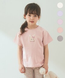 ANY（エニィ）の「オーガビッツアニマルサガラ刺繍Ｔシャツ（Tシャツ/カットソー）」
