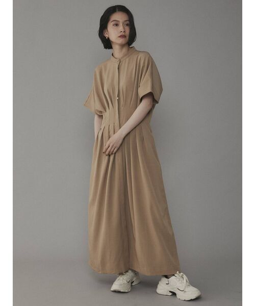 COTORICA(コトリカ)の「リネンライクウエストタックワンピース(ワンピース・レディース・ブラック/イエロー/ミント/ベージュ・SMALL/MEDIUM)」の15枚目の写真