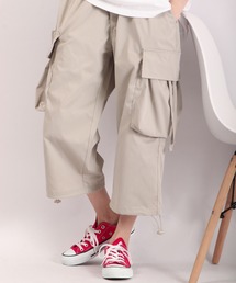 SUGGESTION ワイドカーゴクロップドパンツ