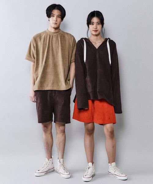 THING FABRICS（シングファブリックス）の「THING FABRICS別注パイルショーツ（その他パンツ・レディース・ブラウン/ブラック/レッド/カーキ・FREE）」の17枚目の写真