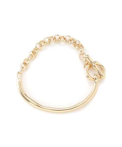 emmi（エミ）の「【emmi atelier】メタルチェーンブレスレット（ブレスレット・レディース・シルバー/ゴールド・FREE）」の2枚目の写真