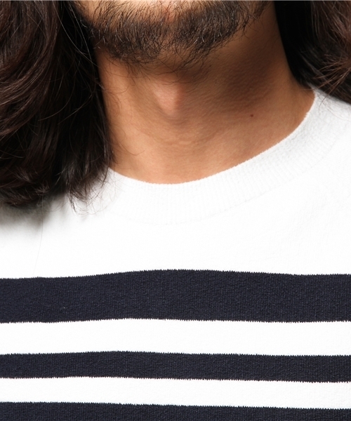 EDIFICE（エディフィス）の「◇コットン×ポリ ストレッチニット（ニット/セーター・メンズ・チャコールグレー/ホワイト/その他2/ネイビー・44/48/46）」の13枚目の写真