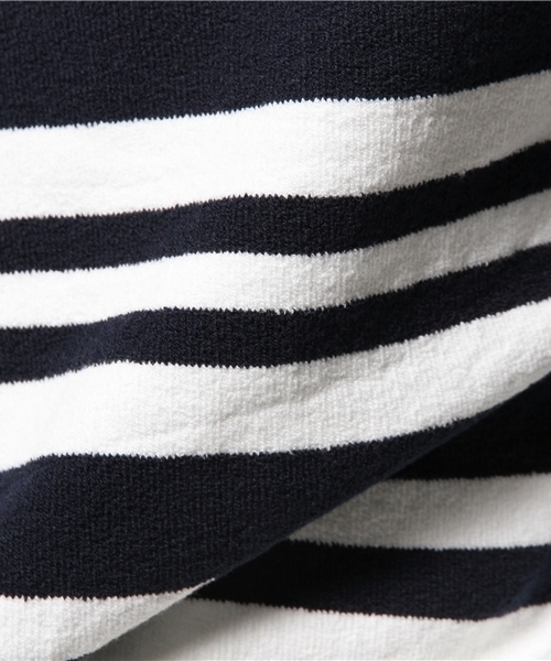 EDIFICE（エディフィス）の「◇コットン×ポリ ストレッチニット（ニット/セーター・メンズ・チャコールグレー/ホワイト/その他2/ネイビー・44/48/46）」の7枚目の写真