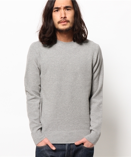 EDIFICE（エディフィス）の「◇コットン×ポリ ストレッチニット（ニット/セーター・メンズ・チャコールグレー/ホワイト/その他2/ネイビー・44/48/46）」の16枚目の写真