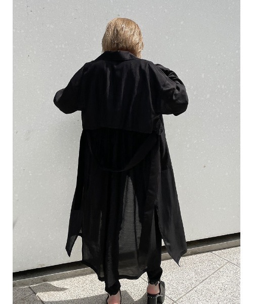 ENVYM（アンビー）の「シアーロングガウン（その他アウター・レディース・グリーン/ブラック・FREE）」の16枚目の写真