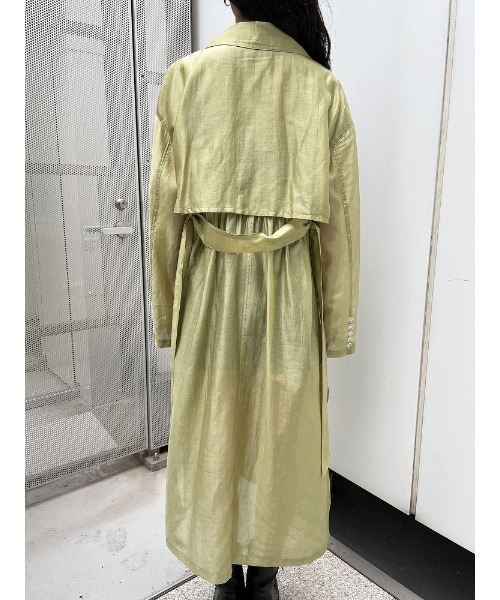 ENVYM（アンビー）の「シアーロングガウン（その他アウター・レディース・グリーン/ブラック・FREE）」の19枚目の写真