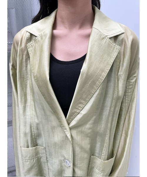 ENVYM（アンビー）の「シアーロングガウン（その他アウター・レディース・グリーン/ブラック・FREE）」の20枚目の写真