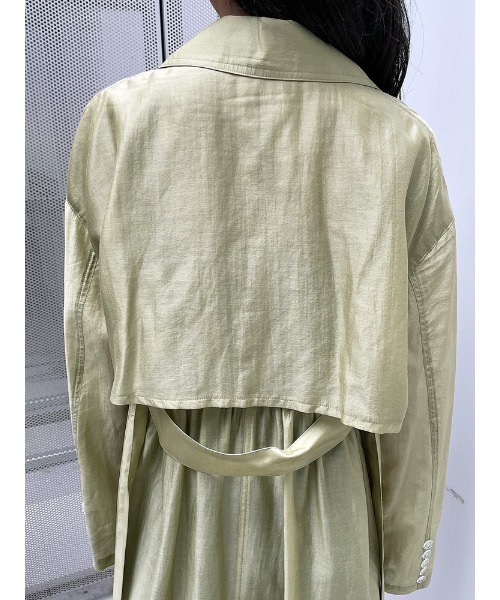 ENVYM（アンビー）の「シアーロングガウン（その他アウター・レディース・グリーン/ブラック・FREE）」の22枚目の写真