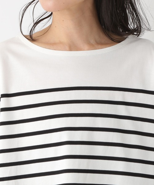 LEPSIM(レプシィム)の「【選べる丈シリーズ】パネルカラーボーダーTシャツ2 273834(Tシャツ/カットソー・レディース・ブルー/オフホワイト/ネイビー/レッド・TALL/FREE)」の15枚目の写真