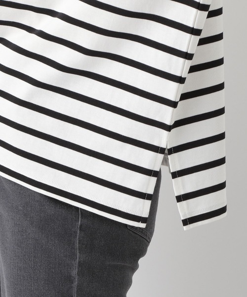 LEPSIM(レプシィム)の「【選べる丈シリーズ】パネルカラーボーダーTシャツ2 273834(Tシャツ/カットソー・レディース・ブルー/オフホワイト/ネイビー/レッド・TALL/FREE)」の17枚目の写真