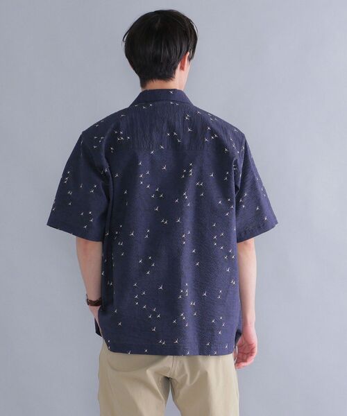 nowartt(ノワート)の「【SHIPS別注】NOWARTT: オーガニックコットン プリント オープンカラーシャツ 22SS(シャツ/ブラウス・メンズ・ブラウン/ネイビー/ナチュラル・MEDIUM/X-LARGE/SMALL/LARGE)」の17枚目の写真