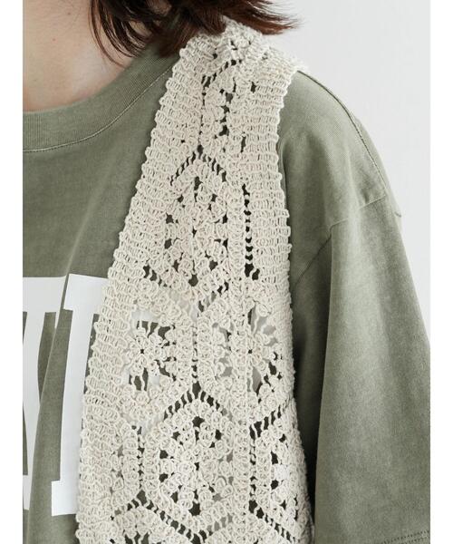 Furryrate（ファーリーレート）の「・furry rate カギ針ロングベスト（ベスト・レディース・ブラック/アイボリー/ライトブラウン・FREE）」の9枚目の写真