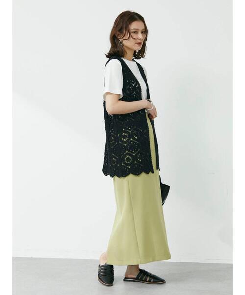 Furryrate（ファーリーレート）の「・furry rate カギ針ロングベスト（ベスト・レディース・ブラック/アイボリー/ライトブラウン・FREE）」の13枚目の写真