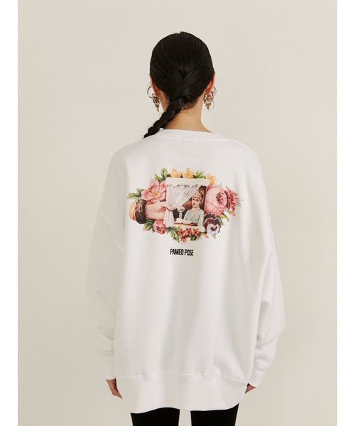 PAMEO POSE(パメオポーズ)の「Aisance Life Sweat Shirts(スウェット・レディース・ホワイト/ブラック/グリーン・FREE)」の16枚目の写真