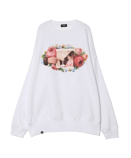 PAMEO POSE(パメオポーズ)の「Aisance Life Sweat Shirts(スウェット・レディース・ホワイト/ブラック/グリーン・FREE)」の4枚目の写真