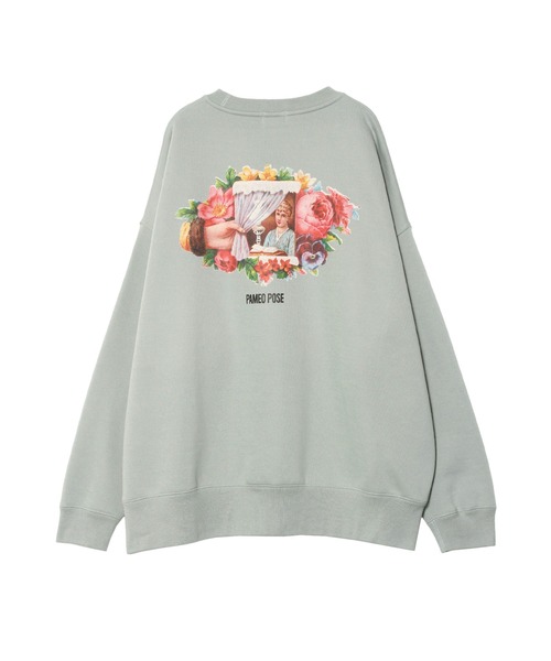 PAMEO POSE(パメオポーズ)の「Aisance Life Sweat Shirts(スウェット・レディース・ホワイト/ブラック/グリーン・FREE)」の11枚目の写真