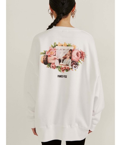 PAMEO POSE(パメオポーズ)の「Aisance Life Sweat Shirts(スウェット・レディース・ホワイト/ブラック/グリーン・FREE)」の19枚目の写真