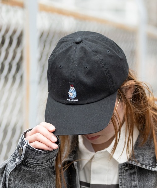 Red Cap Girl（レッドキャプガール）の「【a-r】〔Red Cap Girl/レッドキャップガール〕刺繍ローキャップ（キャップ・メンズ・ベージュ/ブラック・FREE）」の4枚目の写真