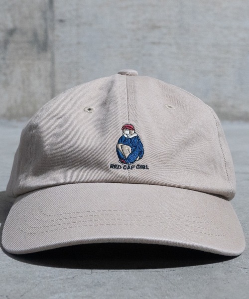 Red Cap Girl（レッドキャプガール）の「【a-r】〔Red Cap Girl/レッドキャップガール〕刺繍ローキャップ（キャップ・メンズ・ベージュ/ブラック・FREE）」の8枚目の写真