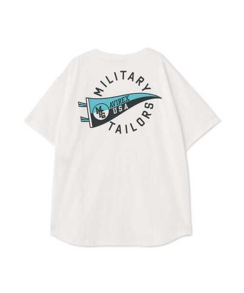 AVIREX(アヴィレックス)の「【WEB&DEPOT限定】PENNANT PRINT TUNIC ONEPIECE/ ペナントプリントチュニックワンピース(チュニック・レディース・ネイビー/グリーン/アイボリー・FREE)」の21枚目の写真