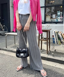 LIAN | ギンガムチェックプリーツパンツ(その他パンツ)