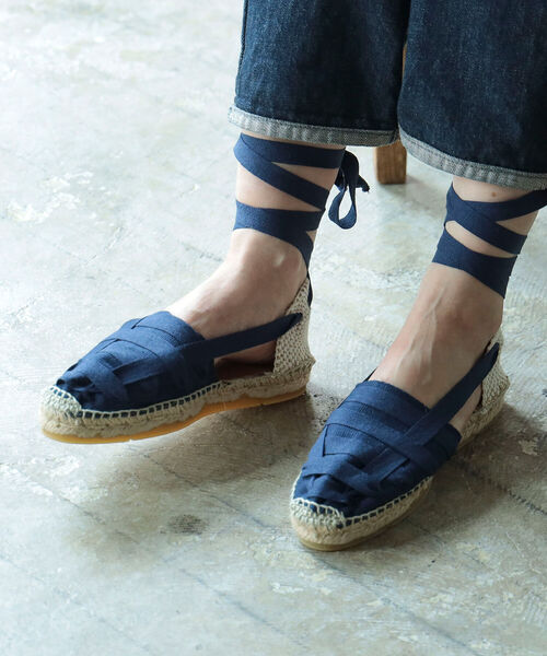 fennica(フェニカ)の「Don Quichosse / VALENCIANA LACES レースアップ エスパドリーユ<WOMEN>(サンダル・レディース・ネイビー・38/39/37/36)」の8枚目の写真
