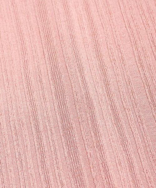 Crisp（クリスプ）の「リブカットフレアワンピース（ワンピース・レディース・ブラウン/ピンク・FREE）」の10枚目の写真