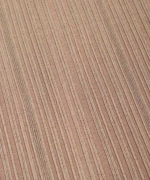 Crisp（クリスプ）の「リブカットフレアワンピース（ワンピース・レディース・ブラウン/ピンク・FREE）」の11枚目の写真