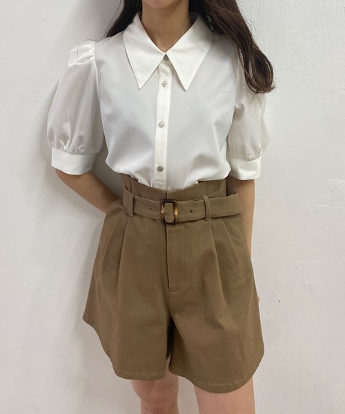 ADIRA（アディラ）の「アソートボタンブラウス（シャツ/ブラウス・レディース・ホワイト/ピンクベージュ・MEDIUM）」の17枚目の写真