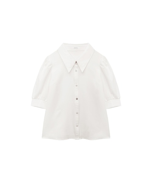 ADIRA（アディラ）の「アソートボタンブラウス（シャツ/ブラウス・レディース・ホワイト/ピンクベージュ・MEDIUM）」の9枚目の写真